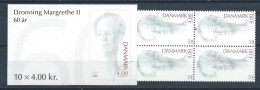 Danemark 2000 Carnet Neuf C1241 60 Ans De La Reine Margrethe - Booklets