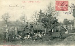 N°51602 -cpa Rallye -St Sever (14) -la Meute- - Chasse