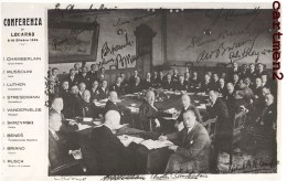 CONFERANZA DI LOCARNO 1925 BENITTO MUSSOLINI FASCISMO CHAMBERLAIN BRIAND LUTHER SKRZYNSKI POLAND POLITICA GUERRE - Evènements