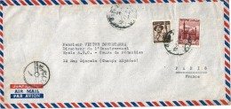 Enveloppe   Cachet  Au  Départ  D' Egypte   à  Destination  De  Paris   ( 75 )      ^^ - Brieven En Documenten