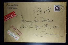 Belgium: Express And Registered Cover TERNATH To Otterbeek   OPB  218  1935 - Covers & Documents