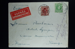 Belgium Express Cover Gent To Fecamp Fr.   1930, OPB 209 + 282 Absent ... - Storia Postale