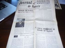 CB6 Journal Et Courrier De Renaix 8/3/1969 Arthur Dewaele - Pubs - Cercle D'histoire De Renaix En Danger - Sport Etc - Other & Unclassified