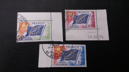 Timbres De Service N° 46 à 48 Avec Oblitèration Du Conseil De L'Europe  TTB - Used