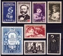 SARRE : Année Complète 1953 ** - Unused Stamps