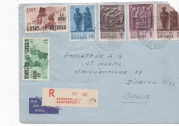 3084  Carta  Katanga  Certificada Jadotville I Jadotstad 1961 - Katanga