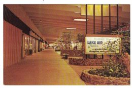 Waco Texas, Lake Air Shopping Center Mall Interior View, C1960s/70s Vintage Postcard - Waco