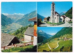 T215 Alta Val Levantina - Catto - Quinto - Altanca - Panorama Vedute Multipla / Viaggiata - Quinto