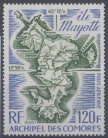 France, Comores : Poste Aérienne N° 61 X Année 1974 - Luftpost