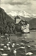 Veytaux (Vaud, Svizzera) Chateau De Chillon Et Dents Du Midi, View, Ansicht, Vue, Panorama - Veytaux