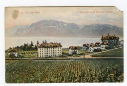 La Tour De Peilz Villas Vood Et Les Alpes De La Savoie Lake Geneva Postcard - La Tour-de-Peilz