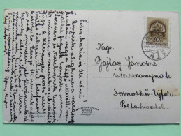 Hungary 1940 Postcard "Eger Cistercian Church" To Postahivahol - Crown - Lettres & Documents