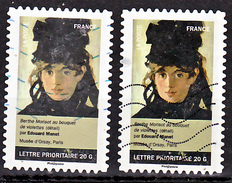 France  685 Autoadhésif Portraits De Femmes Variété Visage Jaune Et Normal Oblitéré Used - Used Stamps