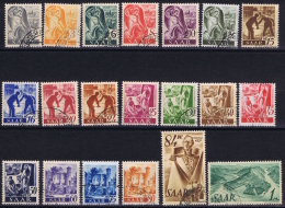 Saar: 1947  Mi 206 - 225 Used /obl. - Used Stamps