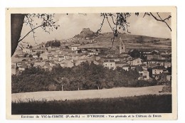 Environs De VIC LE COMTE  (cpa 63)  D'YRONDE - Vue Générale Et Le Château De BURON -# RARE #   - L 1 - Vic Le Comte