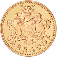 Monnaie, Barbados, Cent, 1975, Franklin Mint, FDC, Bronze, KM:10 - Barbados (Barbuda)