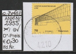 1.5.2011 - SkFM/DM "Kunsthäuser - Lentos, Linz"  - O Gestempelt Auf Briefstück - Siehe Scan (2955o ABs) - Gebraucht