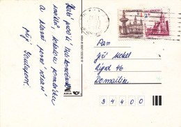 L0509 - Czech Rep. (1997) 346 01 Horsovsky Tyn (machine Postmark - Rotated Postmark), Postcard, Tariff: 3,00 Kc - Errors, Freaks & Oddities (EFO)