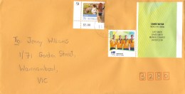 Australia 2015 Olympic Games 60c Gold Medal Canoe - Kayak On Domestic Letter - Lettres & Documents