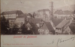 DELEMONT (JURA - SUISSE - SCHWEIZ) - BELLE CPA ECRITE, VOYAGEE DE 1902 - Delémont