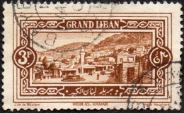 Grand Liban Obl. N°  59 - Site Ou Monument - Deir -el-Kamar - Gebraucht
