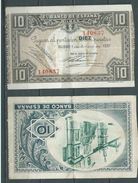 ESPAGNE SPANIEN SPAIN ESPAÑA 1937 10 PTAS BANCO ESPAÑA-BILBAO (EUZKADI) - 10 Pesetas