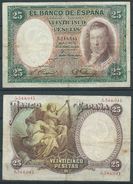 ESPAGNE SPANIEN SPAIN ESPAÑA 1931 24 ABRIL 25 PTAS VICENTE LOPEZ 2ª REPÚBLICA ESPAÑOLA - 25 Pesetas