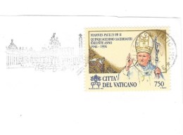 Johannes Paulus II ST Pieter Center Place Cancel Vaticano - Franking Machines (EMA)