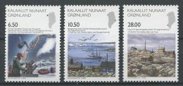 GROENLAND 2008 N° 495/497 ** Neufs MNH Superbes Cote 18 € Sciences Géophysique Espace Satellite Bateaux Voiliers Oiseaux - Ongebruikt