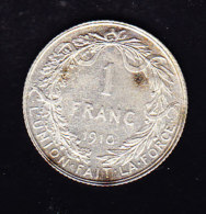 BELGIUM MORIN CAT N° 288 Sale Mais SUP+  1910 . (B 54 ) - 1 Franc