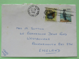 New Zealand 1992 Cover North Shore To England - Birds - New Zealand EXPO 92 Slogan - Lettres & Documents