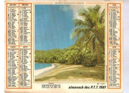 Almanach Des PTT De 1981 Département Région Parisienne Les Antilles - Big : 1921-40