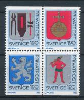 Sweden 1986 Facit # 1403-1406. Discount Stamps VIII, Coat-of-Arms Of Swedish Provinces,  See Scann, MNH (**) - Neufs