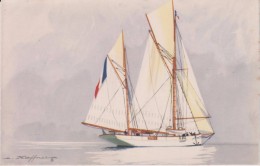 R 16 :  Bateau  ( Illustrateur  Haffner )  Voilier - Haffner