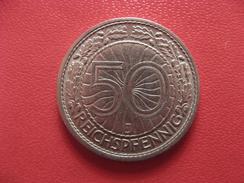 Allemagne - 50 Pfennig 1927 J 2266 - 50 Pfennig