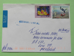 Israel 2011 Cover To Nicaragua - Desert Cactus - Parachute Jump - Lettres & Documents