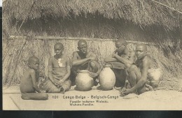 Carte N° 61. Vue 101. Famille Indigène Wahutu. - Obl.: Buka....  10/04/1923 Pour Bxl - Enteros Postales