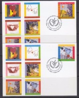 United Nations New York 2001 International Year Of Volunteers 2v 2 Maxicards (33621) - Cartes-maximum