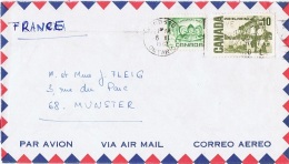 ART-L90 -  CANADA Lettre Par Avion De Kingston Pour La France - Lettres & Documents