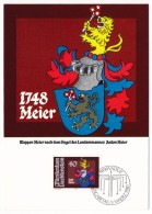 LIECHTENSTEIN - Armoiries - 4 Cartes Maximum 1981 - Andere & Zonder Classificatie