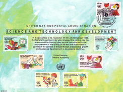 ONU Nations Unies - Vienne 147 Sur Carte Premier Jour - Science Et Technique - Ordinateur - Cartas & Documentos