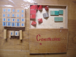 Jeu De Cube CONSTRUIRE Annees 50 Incomplet - Autres & Non Classés