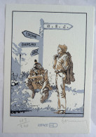 HERMANN RARE EX LIBRIS POUR LE TT Du CEJ 240 EX 1998 ESPACE BD JEREMIAH - Illustrateurs G - I