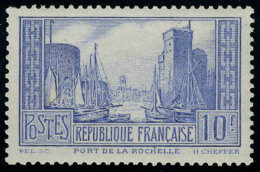 Neuf Sans Charnière N° 261b, 10f La Rochelle, Outremer Pâle, T.B. - Autres & Non Classés