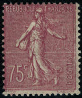 Neuf Avec Charnière N° 202a. 75c Semeuse Lilas Rose, Type II, T.B. - Autres & Non Classés