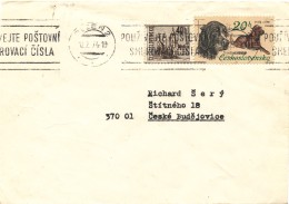 L1194 - Czechoslovakia (1974) Plzen 2: Use Postal Codes (letter) Tariff: 0,60 Kcs - Zipcode