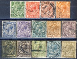 Giorgio V 1912-22  Serie N. 139-152 (manca N. 148) Usati Catalogo € 83 - Zonder Classificatie