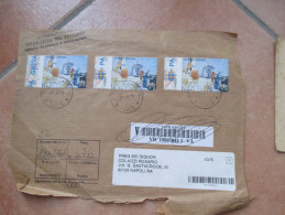 FRAMMENTO 3 Pezzi Valore DUE EURO Papa Woytila - Storia Postale