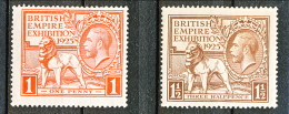 UK Giorgio V 1925 Expo Wembley, Serie 173-174 - 1 Penny Rosso  **Catalogo € 140 - Unclassified