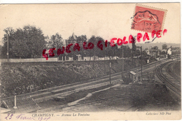 89 - CHAMPIGNY - AVENUE LA FONTAINE  GARE  YONNE - Champigny